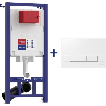 Сет: Инсталляция LEMARK PENEDA + кнопка смыва BIT белый глянец