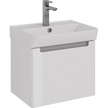 Тумба LEMARK BUNO MINI 50 см под раковину, подвесная,1 ящик, белый глянец Тумба LEMARK BUNO MINI 50 см под раковину, подвесная,1 ящик, белый глянец